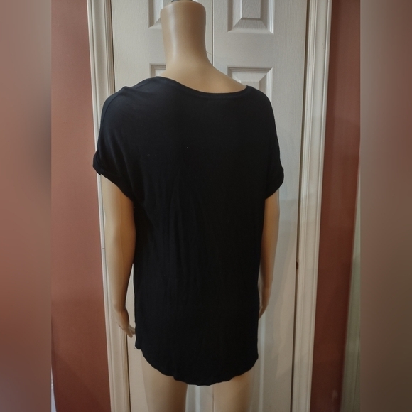 Apt 9 women's size medium black blouse shirt top - Picture 4 of 5